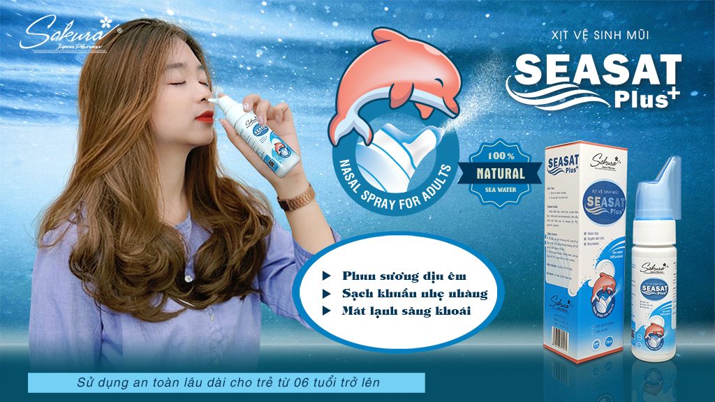 Sạch khuẩn êm dịu, thông mũi và sảng khoái với Sakura SeaSat Plus+