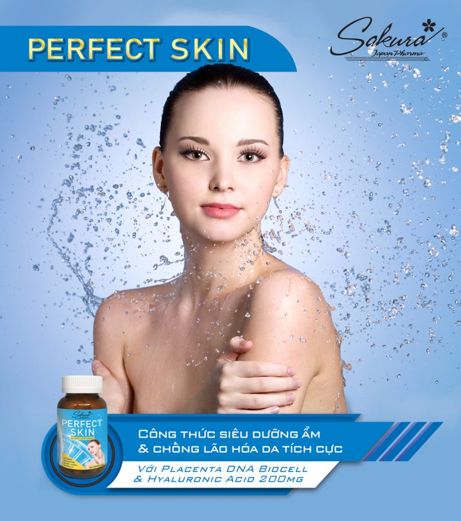 Sakura Perfect Skin - Công thức siêu dưỡng ẩm % Chống lão hóa da tích cực