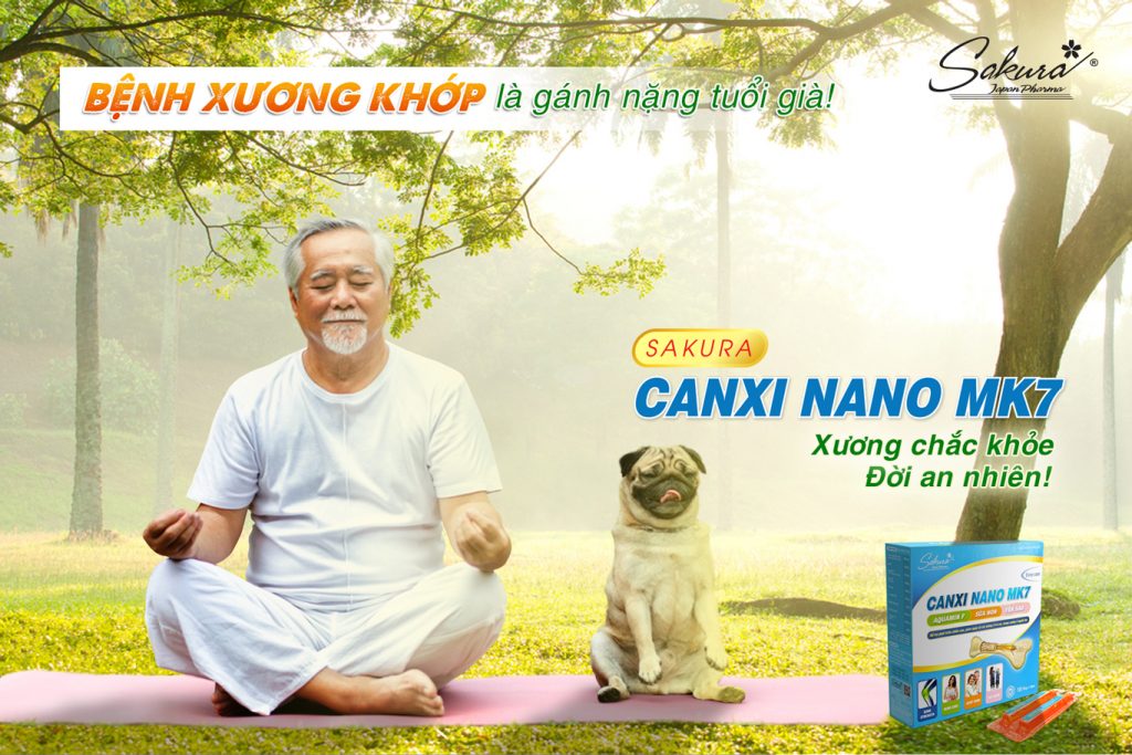 An nhiên sống khỏe với Sakura Canxi Nano MK7